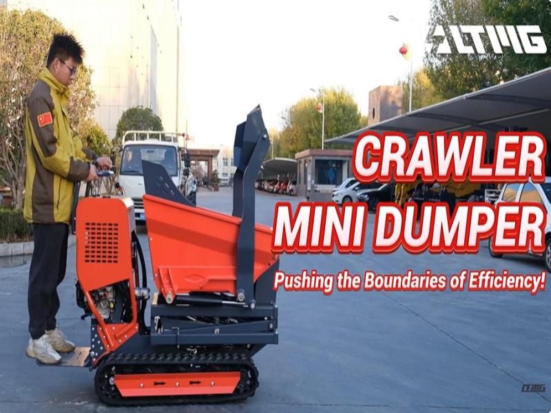 LTMG Mini Crawler Transporter Rubber Track Dumper untuk Pertanian