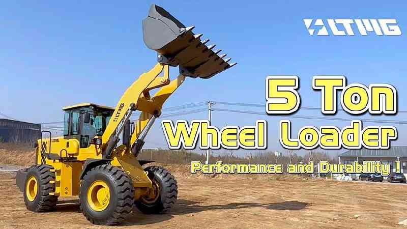 LTMG LT955 Articulated Front End Loader Wheel Loader 5 Ton China Shovel Loader dengan AC