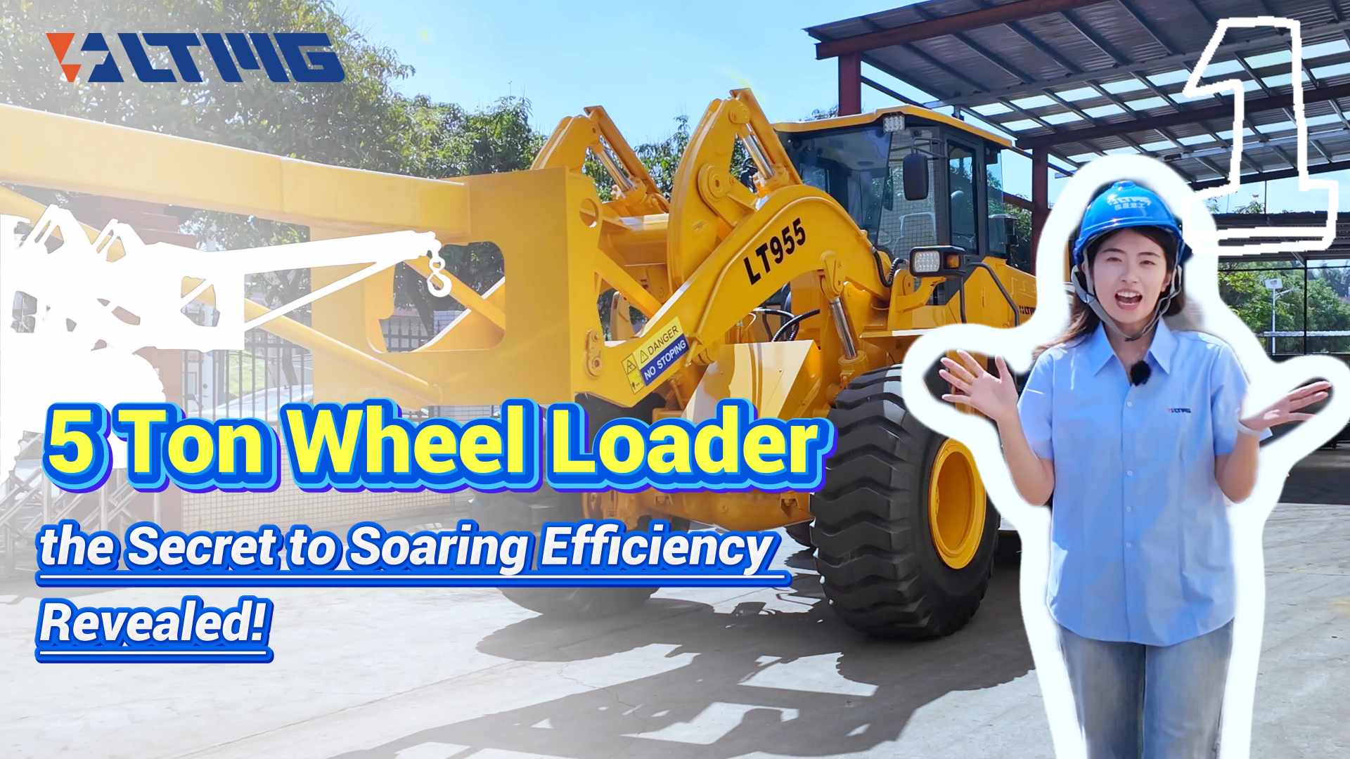 Wheel Loader LT955 – Daya 5 Ton dengan Lengan Penanganan Material