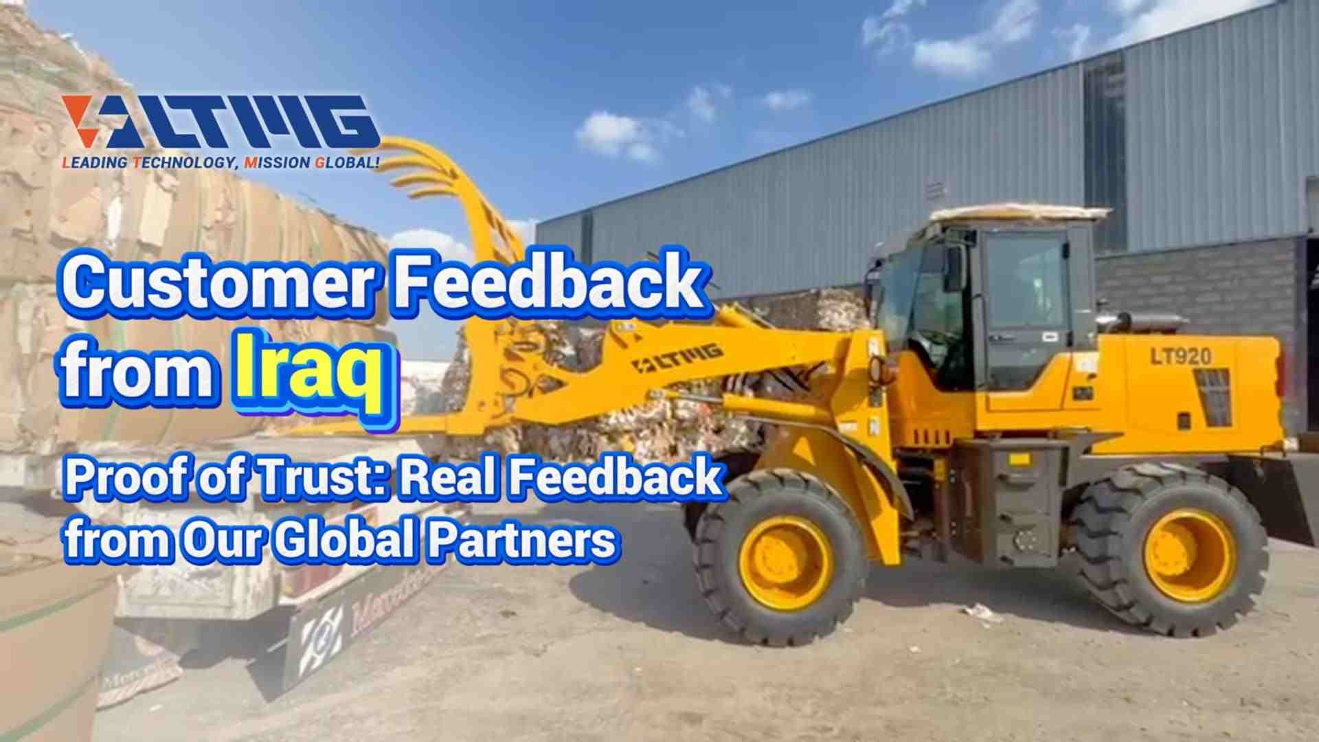 Loader LT920 dengan Attachment Grapple di Irak – Menangani Limbah dengan Mudah