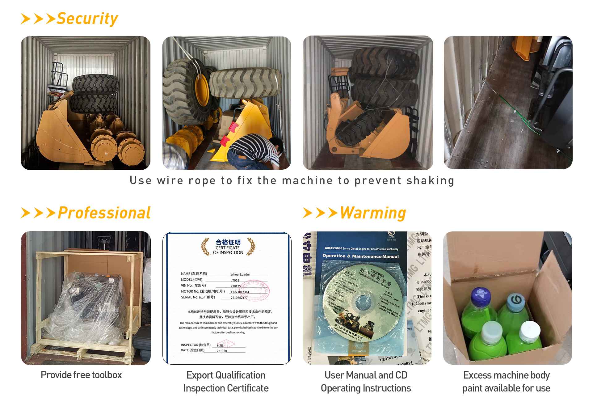 Shippment of LT988 Wheel Loader